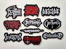 Death Metal Sticker Pack 10 SET 1 black extreme punk grindcore crust cvlt