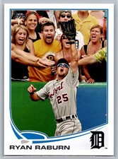 2013 Topps  Baseball #330 Ryan Raburn  Detroit Tigers