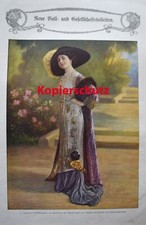 Ball- und Gesch&auml;ftstoiletten Mode anno 1911 -  1911  Farb- und s/w Druck