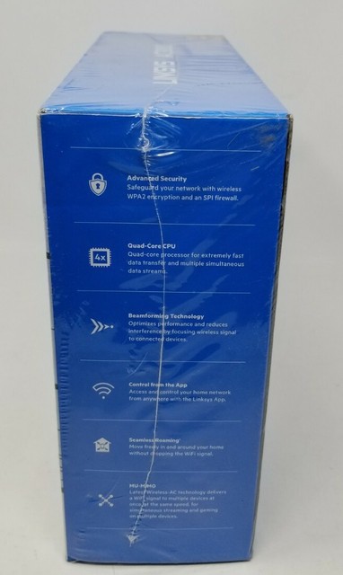 Linksys EA8500 Max-Stream AC2600 MU-MIMO WiFi Dual Band with Box Plug