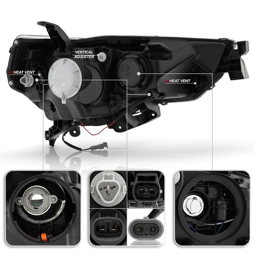 For 2014-2020 Toyota 4Runner Chrome LED Switchback Signal Projector Headlights - Picture 5 of 10