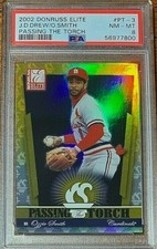 2002 Donruss Elite #PT3 Ozzie Smith Passing Torch #441/500 PSA 8 Pop 1 -1 higher