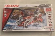 New - AERIAL RESCUE Helicopter - Meccano 16211 Makes 20 Models AIRPLANE - STEM
