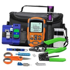 FTTH Fiber Cold Connection Tool Kit with Fiber Cleaver X5 Visual Fault Locator