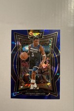 2024-25 Panini Select - Concourse Anthony Edwards #23 Blue Cracked Ice Prizm