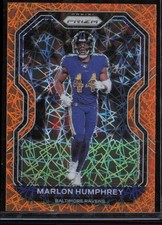 2020 Panini Prizm #43 Marlon Humphrey orange Prizm Lazer