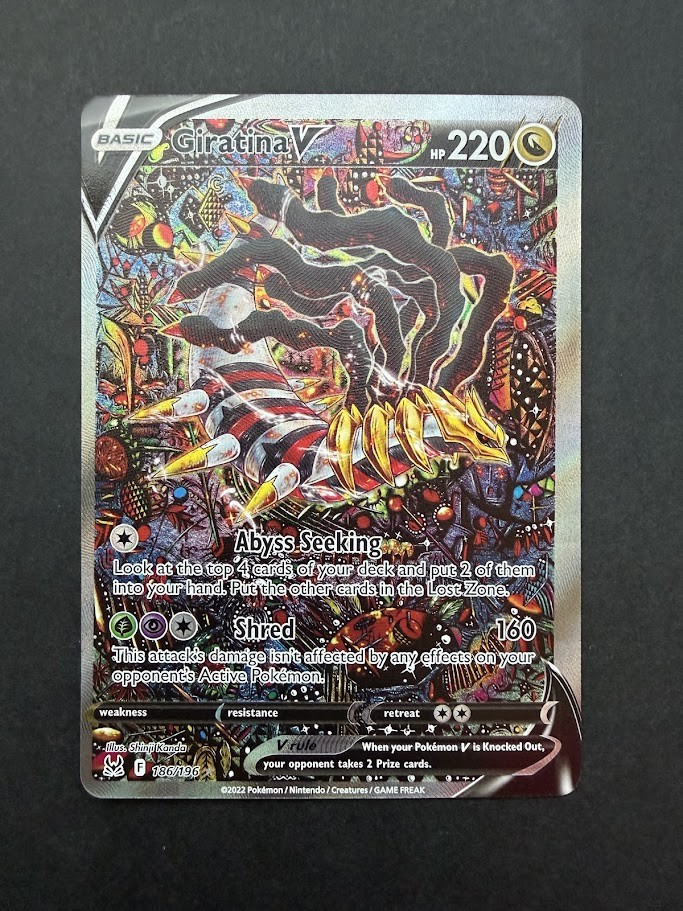 Giratina V (Alternate Full Art) 186/196 Ultra Rare SWSH11: Lost Origin NM
