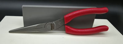 #ad Snap ON Tools 97ACF 9quot; Needle Nose Pliers Red Soft Grip $45.00