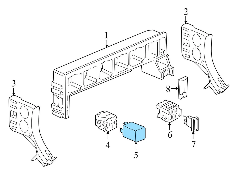 2004-2006 PPORSCHE CARRERA GT - вторичный воздушный насос реле 99965701790 - Изображение 3 из 4