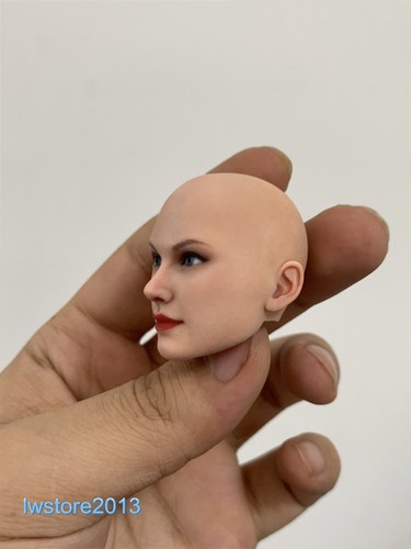 1/12 Head Sculpt Beauty Girl Bald Carved For 6" Female Action Figure Body Toys - Picture 5 of 12