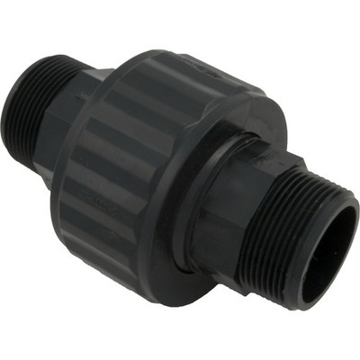 Union, 1-1/2''mpt x 1-1/2''mpt, Black : SP1480BLK