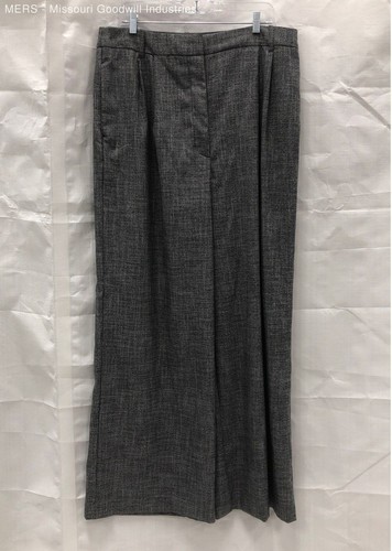 Worthington Women's Black/White High Rise Wide Leg Dress Pants - Size 16