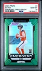 BO NIX 2024 Prizm #3 Emergent GREEN PRIZM Rookie RC PSA 10 Denver Broncos