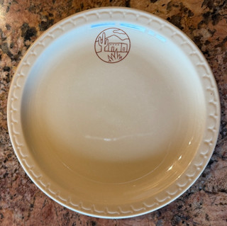 SANTA FE RAILROAD ADOBE SYRACUSE CHINA DINING CAR LUNCHEON PLATE VINTAGE 7.25"