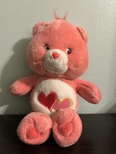 Vintage 2002 Care Bears Love-a-Lot Bear 12  Stuffed Plush