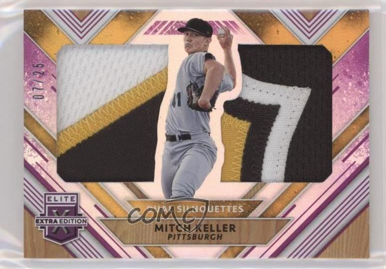 2018 Panini Elite Extra Edition Dual Silhouettes Purple 7/25 Mitch Keller hg6