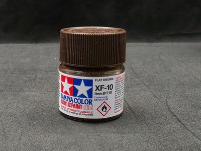 Tamiya XF-10 Flat Brown Acrylic Paint 10ml Mini Bottle 81710