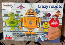 MINILAND EDUCATIONAL. CRAZY ROBOTS.  14 MAGNETS