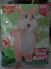 SPOOKTACULAR CREATIONS FULL BODY PINK BUNNY ADULT INFLATABLE BODYSUIT COSTUME