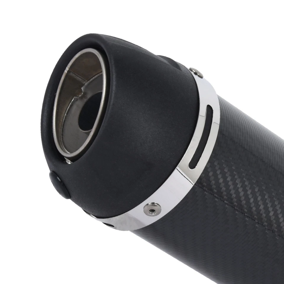 Slip For Ducati Monster 696 695 795 796 1100 Carbon Muffler Exhaust Mid Pipe - Image 3 of 4