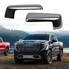 Chrome Mirror Cap Trim Compatible with 2019-2025 Chevy Silverado 1500 and GMC...