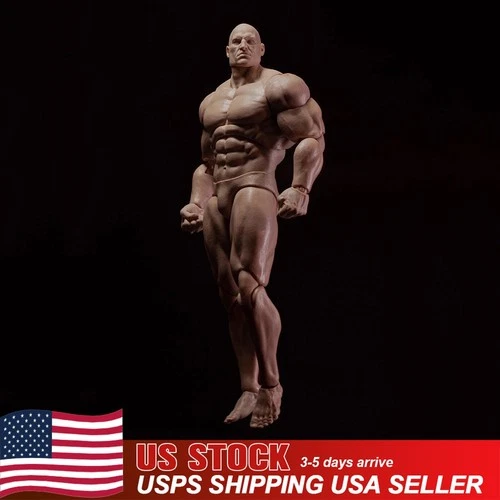 US MUFF TOYS ADAM 1/12 AD01 Male Soldier Body Strong Muscle Joint 6in Figure Toy