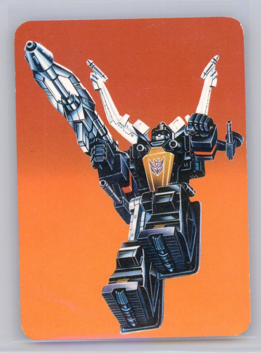 1985 Transformers Series 1 Shrapnel #112 - Orange Background
