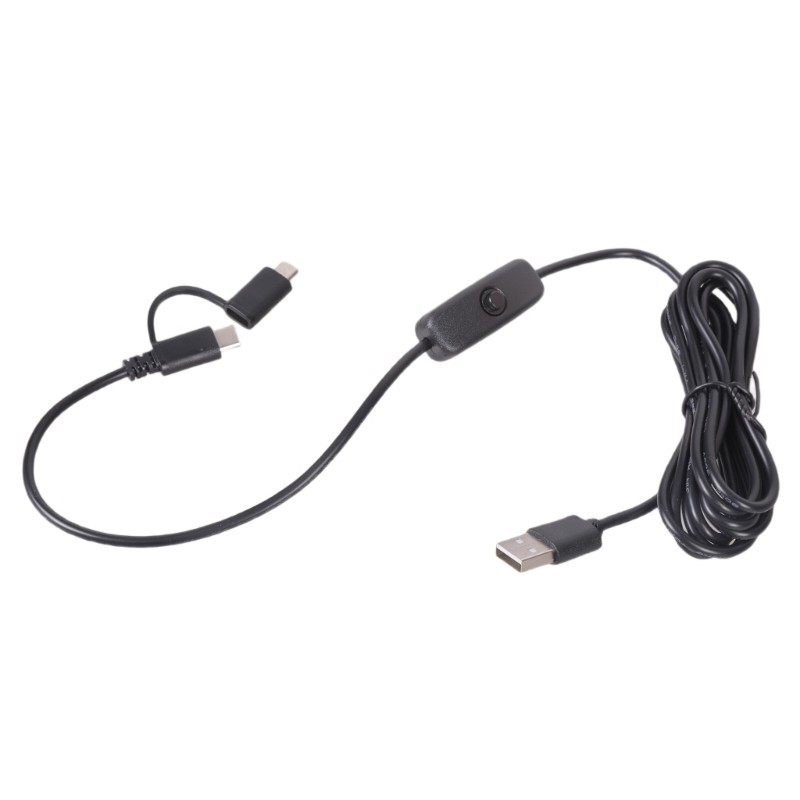 On Off Control Charging Cable USB to Type C & USB for Various ...