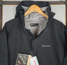 MARMOT GORE TEX NEW 250 Mens Size 4XL Hooded Shell Jacket Black Full Zip 4x