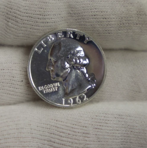 1962 US Proof Silver Washington Quarter 25c.
