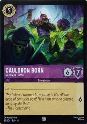39/204 CAULDRON BORN MINDLESS HORDE EN10 COMMON DISNEY LORCANA CARD