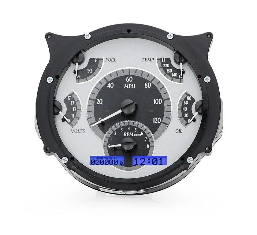 Instrumentos Dakota Digital 1966-77 Ford Bronco VHX aleación negra #VHX-66F-BRO-S-B Foto 2 de 4