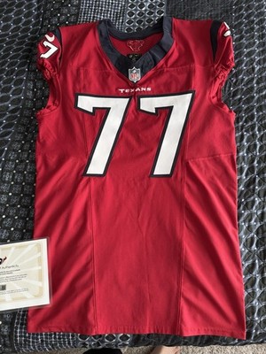 George Fant Game Used Worn Nfl Houston Texans Jersey Pants Coa