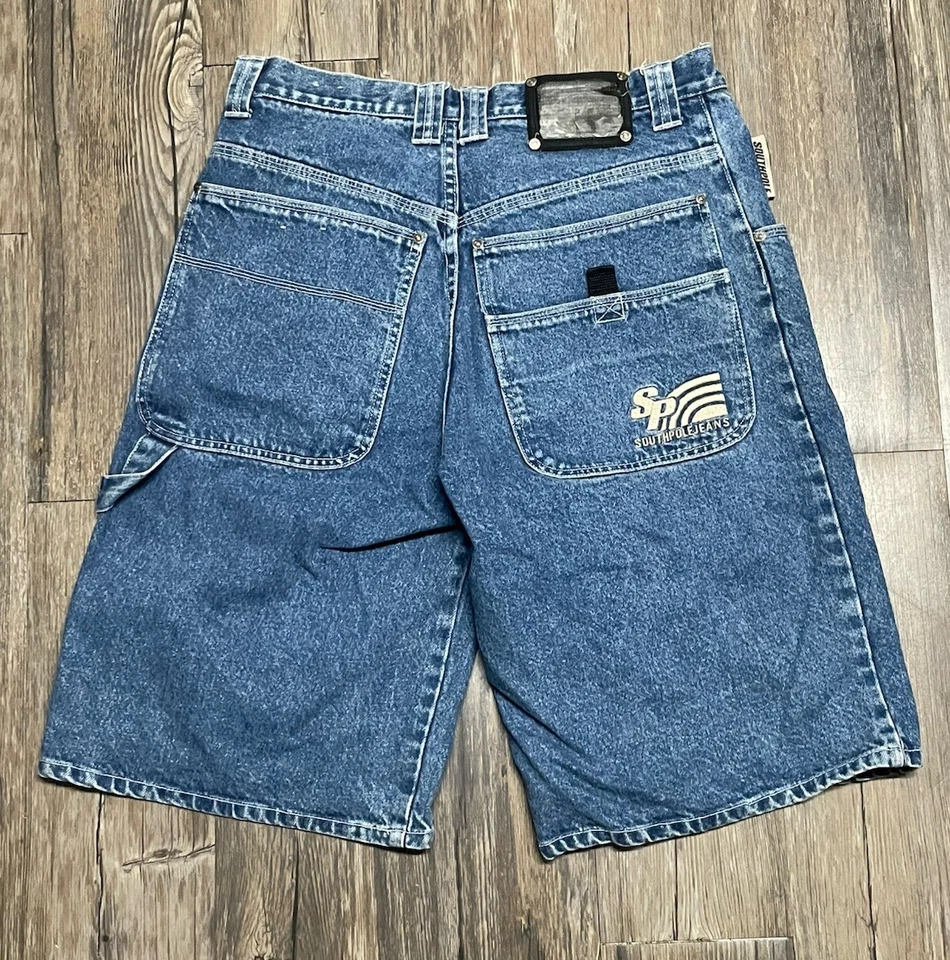 Pantalones Cortos De Colección Southpole Denim Para Hombre Talla 33 Azul Jean Pantalones Cortos Sueltos Y2K Rap Skater Foto 2 de 4