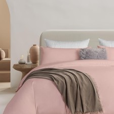 Duvet Cover Set King Size, 100 Stone Washed Cotton Bedding Cover Set, Silky ...