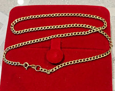 9ct 375 Yellow Gold Curb Link Necklace Chain 16 Inch 2,9mm Wide 2.9grams