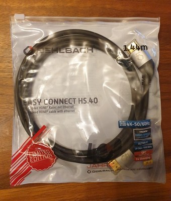 OEHLBACH HDMI 4K ULTRA-HS High-Speed-Kabel 1,44 m  ***NEU*** nicht benutzt