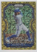 2021 Panini Prizm Tier II Gold Donut Circle Prizm 4/10 Bo Bichette #158 0fo5