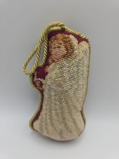 Angel Needlepoint Christmas Ornament 5.5x2.75x1.25