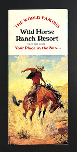 1970s Tuscon Arizona Wild Horse Ranch Western Resort Vintage Travel Brochure AZ