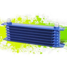 Universal 7-row 10 An Aluminum Enginetransmis Siondifferential Oil Cooler Blue Universal 7-row 10 An Aluminum Enginetransmis Siondifferential Oil Cooler Blue