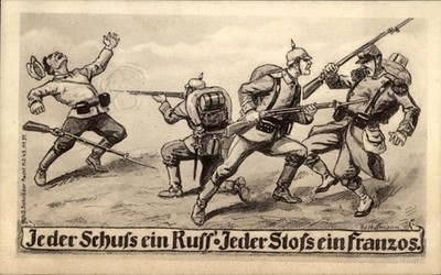 Künstler Ak Hoffmann, Ad., Jeder Schuss ein Russ, Jeder Stoß ein... - 11529840