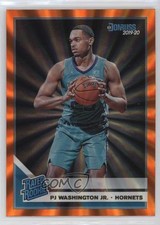 2019-20 Panini Donruss Rated Holo Orange Laser PJ Washington Jr #211 Rookie RC
