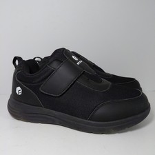 FitVille EasyTop StrapEase V4 Diabetic Shoes Womens Size 10 XW Black Orthopedic