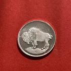 1 Gram Silver Round With Buffalo Image! Fine .999 Pure Silver!