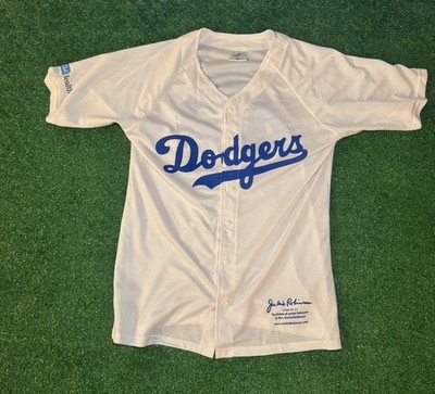 Jackie Robinson #42 Brooklyn Dodgers MLB Throwback SGA Home Jersey