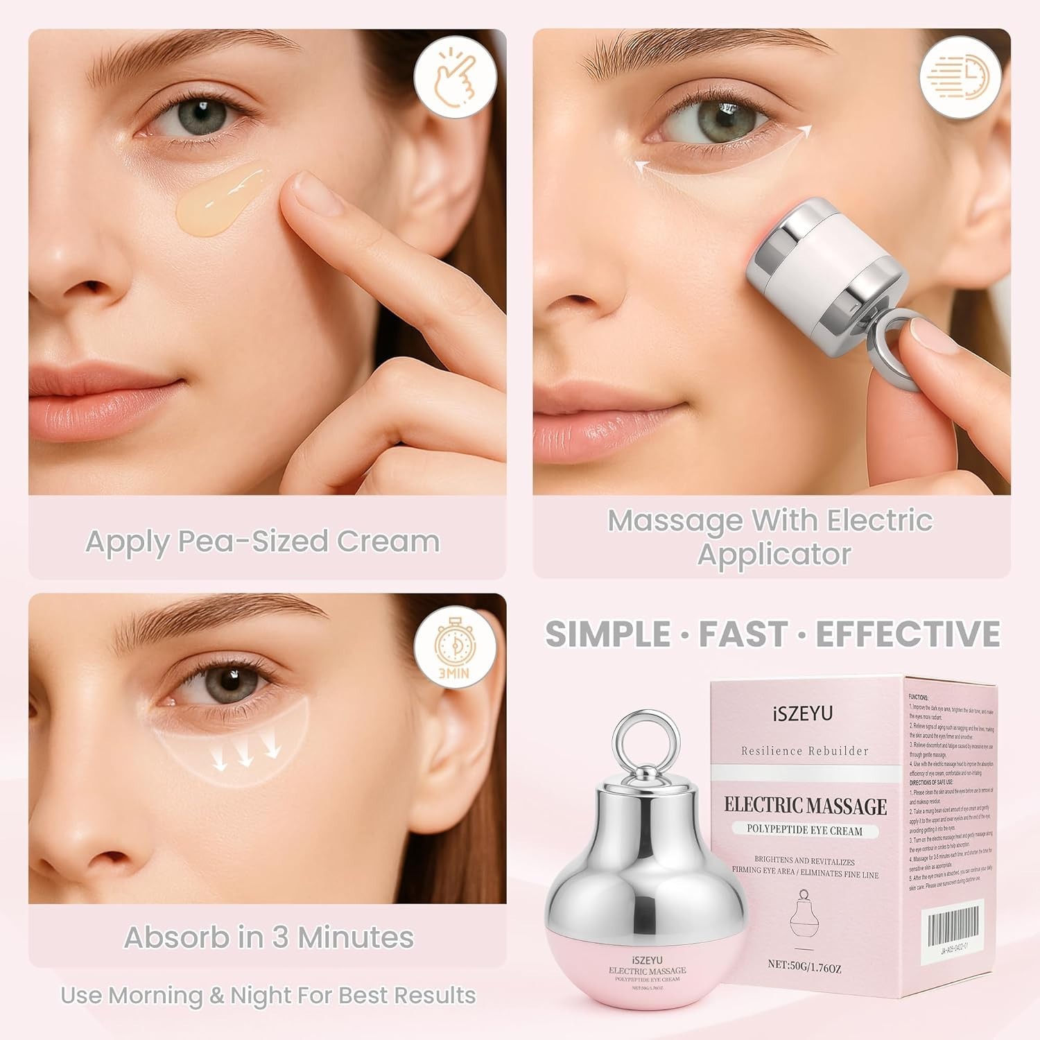 1.76 oz Pro Xylane Eye Cream - Moisturizing Red Light Therapy for