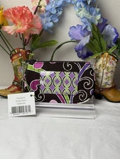 Vera Bradley Purple Punch Clip Zip ID RETIRED New NWT Card Organizer ID Holder