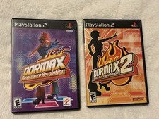 DORMAX DANCE DANCE REVOLUTION 1 & 2 SONY PLAYSTATION 2 PS2 TESTED COMPLETE 2003