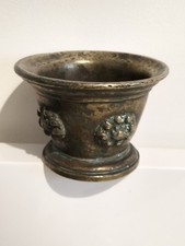 Ancien mortier d'apothicaire pharmacie en bronze Dimensions Hauteur 7,5...